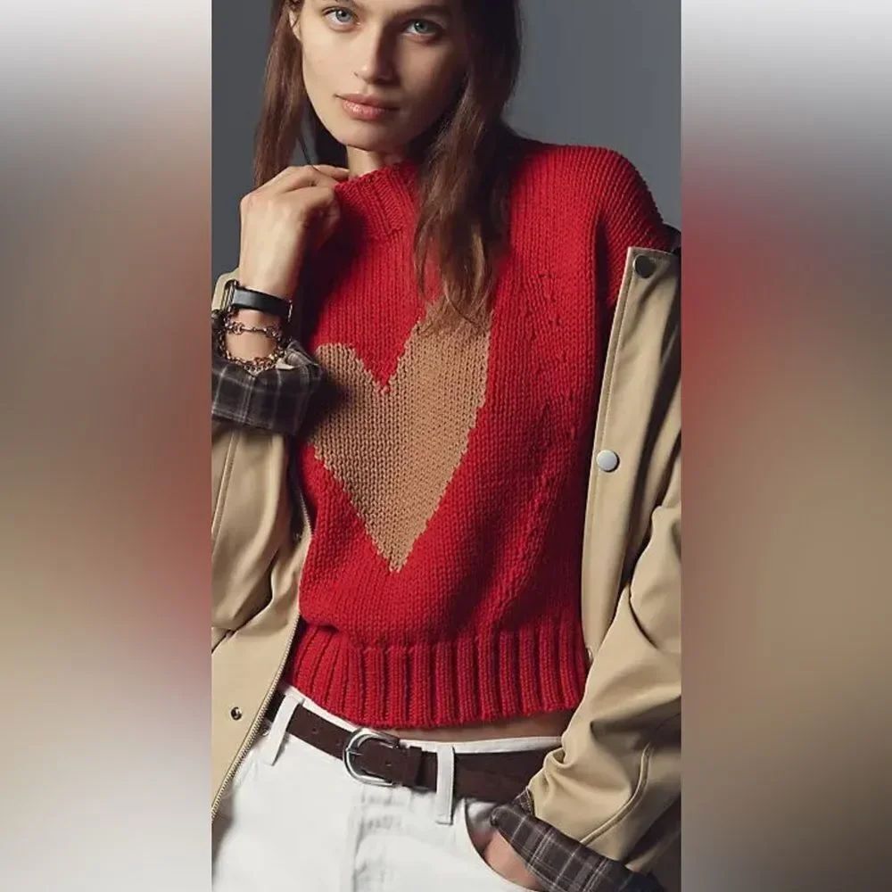 Anthropologie Pippa Mock-Neck Sweater
